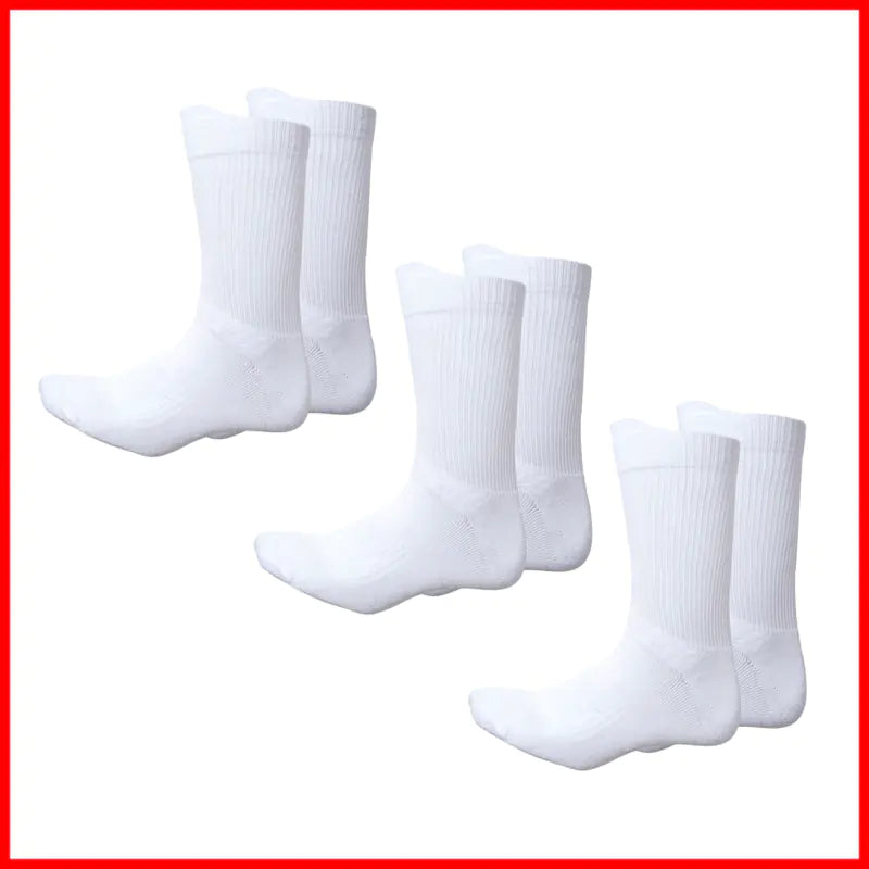 Men's Black & White Sports Socks for Football & Basketball