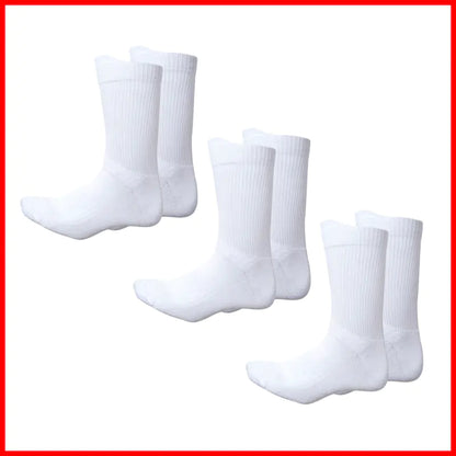 Men's Black & White Sports Socks for Football & Basketball