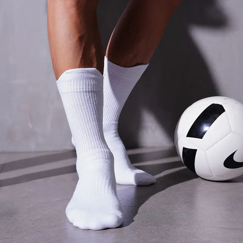 Men's Black & White Sports Socks for Football & Basketball