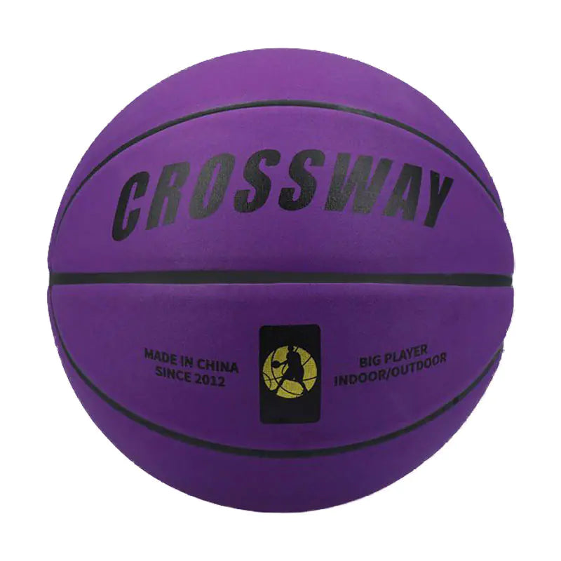 Professional Size 7 Soft Microfiber Basketball - Purple