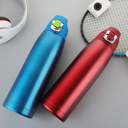 Vacuum Sports Water Bottle - Stainless Steel Insulated