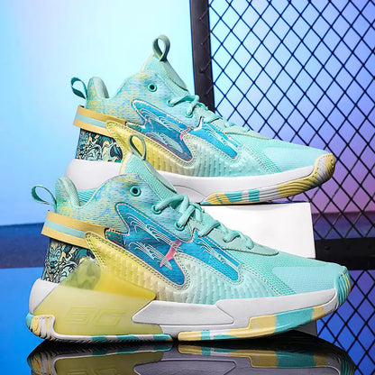 Luminous High-Top Basketball Sneakers