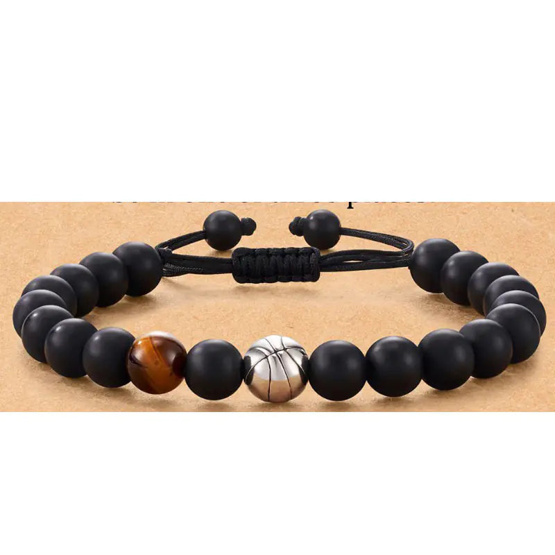 Men's sports Beaded Woven Bracelet