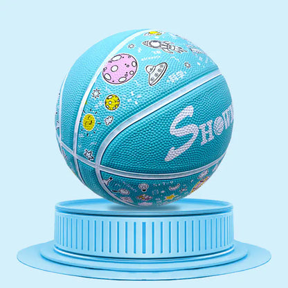 Youth Size 5 Indoor Outdoor Rubber Basketball for Kids