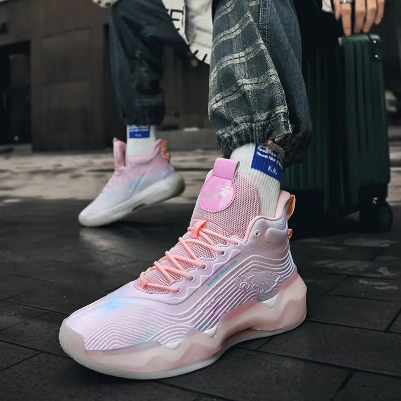 Luminous High-Top Basketball Sneakers