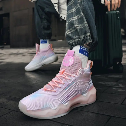 Luminous High-Top Basketball Sneakers