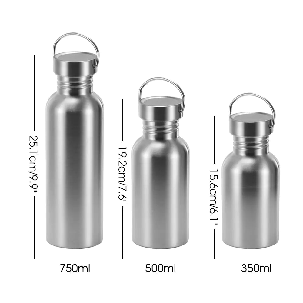Stainless Steel Sports Water Bottle with Lid