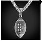 Stainless Steel Olive Football Necklace