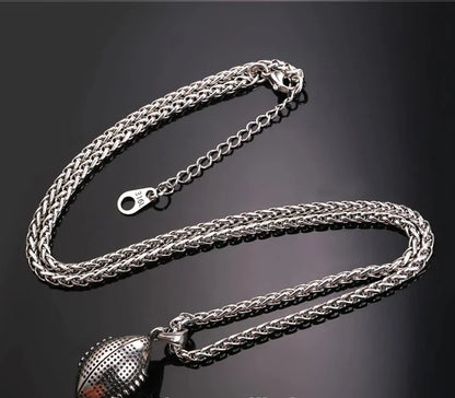 Stainless Steel Olive Football Necklace