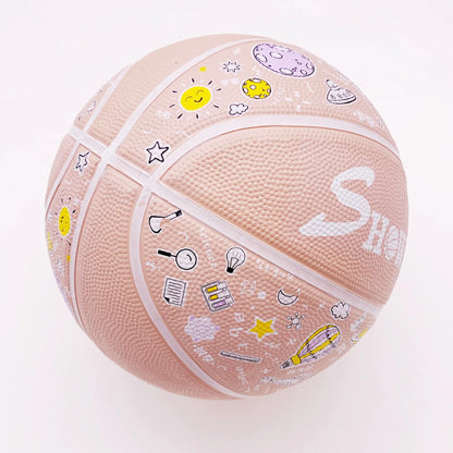 Youth Size 5 Indoor Outdoor Rubber Basketball for Kids