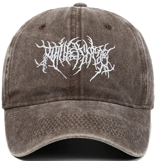 Retro Washed Baseball Cap Embroidered Hat