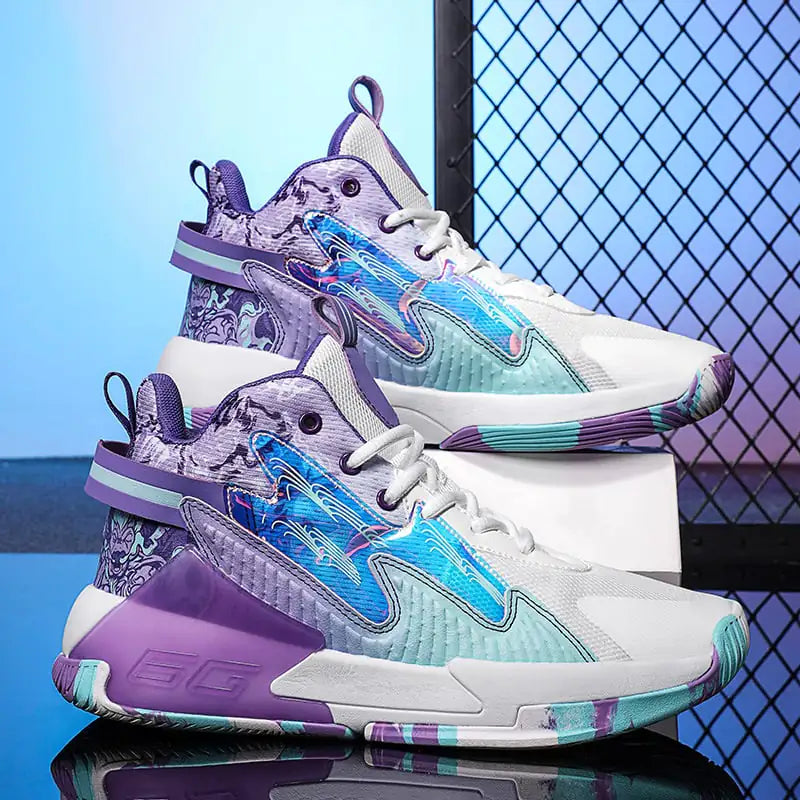 Luminous High-Top Basketball Sneakers