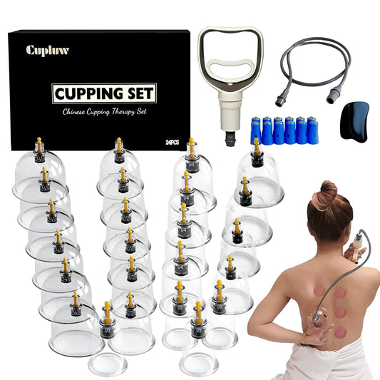 Cupluw Cupping Set 24 Cups Cupping Kit
