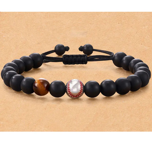 Men's sports Beaded Woven Bracelet