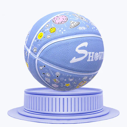 Youth Size 5 Indoor Outdoor Rubber Basketball for Kids