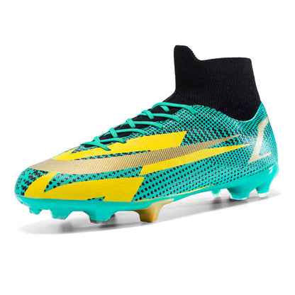 Men's Ultralight Outdoor Soccer Shoes - Polyester Material