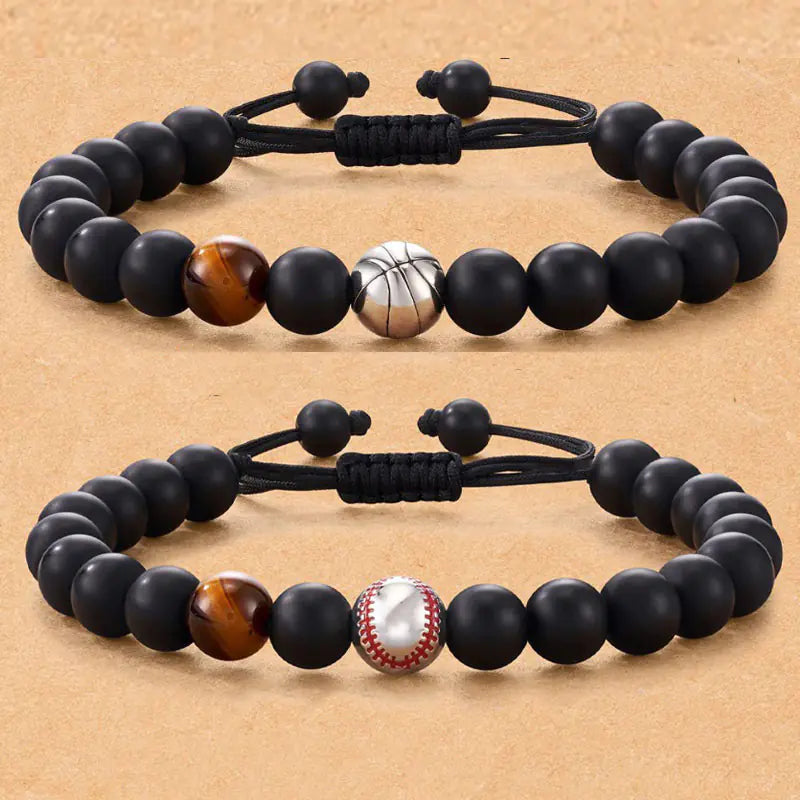 Men's sports Beaded Woven Bracelet