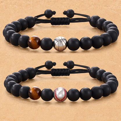 Men's sports Beaded Woven Bracelet