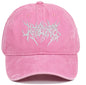 Retro Washed Baseball Cap Embroidered Hat