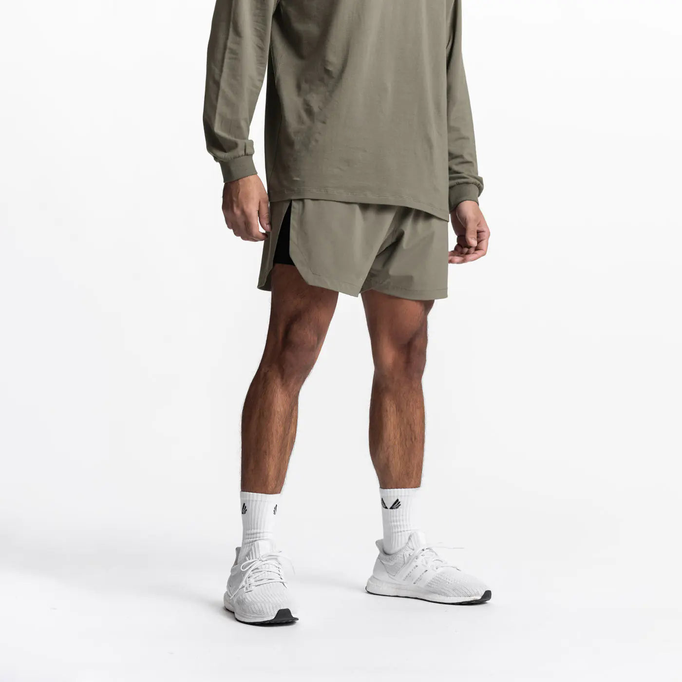 Short Air Training Double-Layer Basketball Shorts (One Piece)
