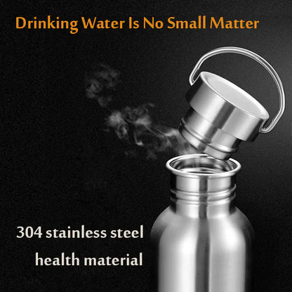 Stainless Steel Sports Water Bottle with Lid