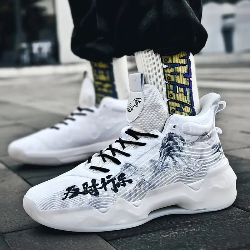 Luminous High-Top Basketball Sneakers