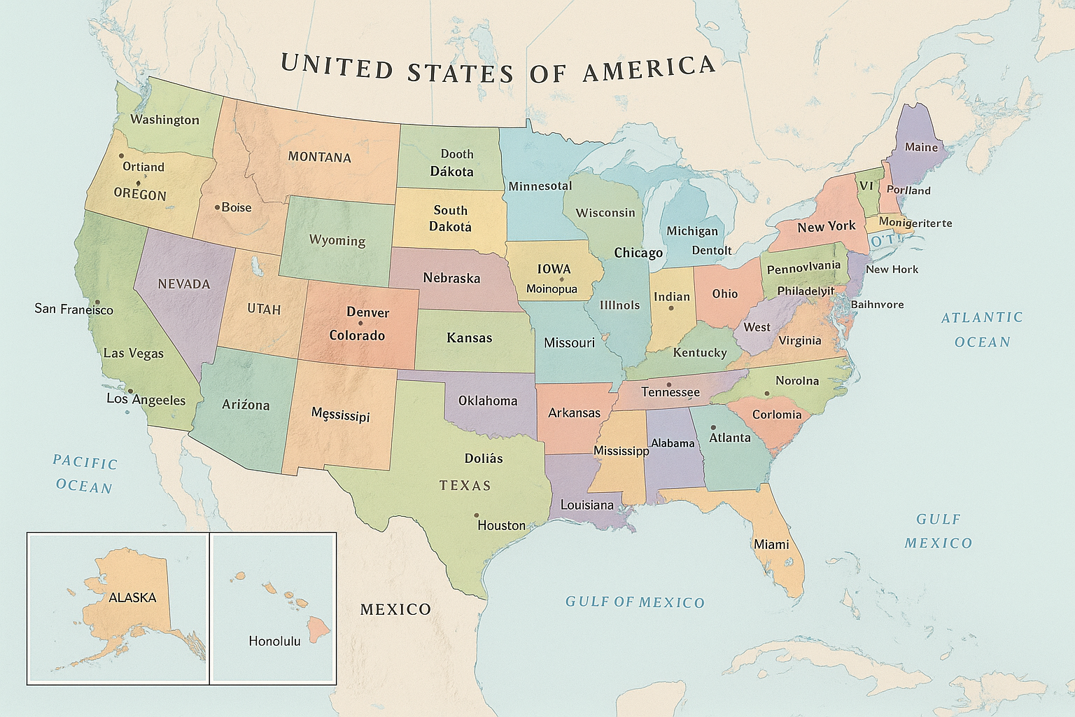 map of usa