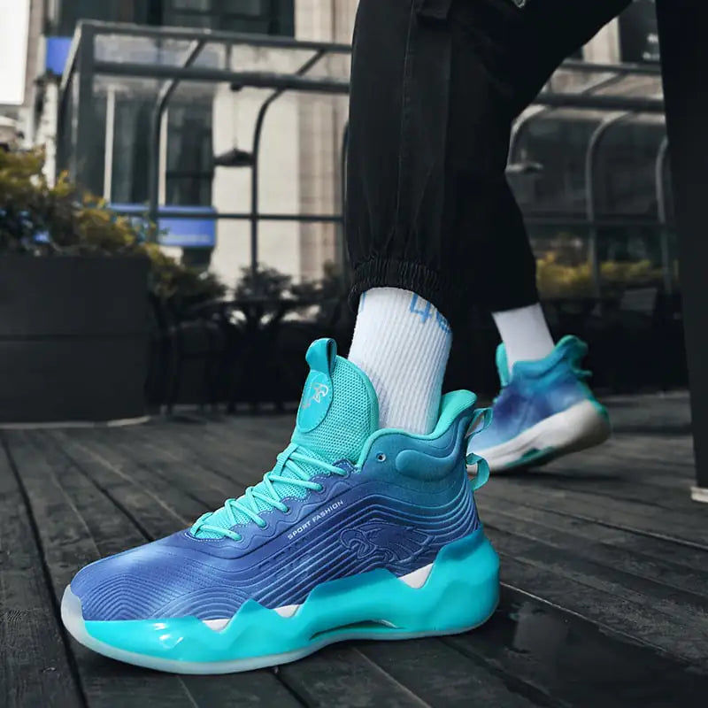 Luminous High-Top Basketball Sneakers