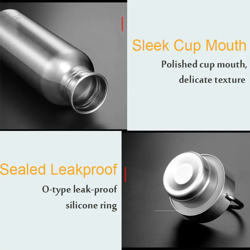Stainless Steel Sports Water Bottle with Lid
