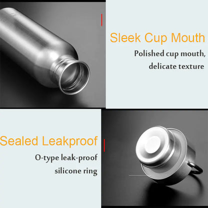 Stainless Steel Sports Water Bottle with Lid