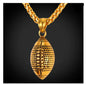Stainless Steel Olive Football Necklace